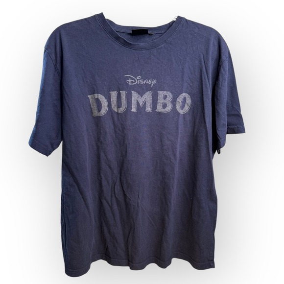 Disney Other - Disney Dumbo T-Shirt Graphic Print Short Sleeve Navy Blue‎ Mens XL